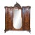 Antique Italian Burlwood Veneer Armoire For Sale