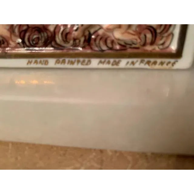 Mid 19th Century Antique French Haviland Porcelain Jewelry Box For Sale - Image 10 of 11