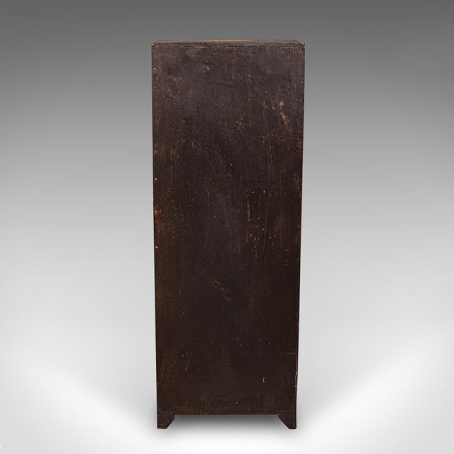 Vintage Barber's Chest of Drawers, Turkish Pine Bombe Front Cabinet, Mid Century For Sale - Image 6 of 12