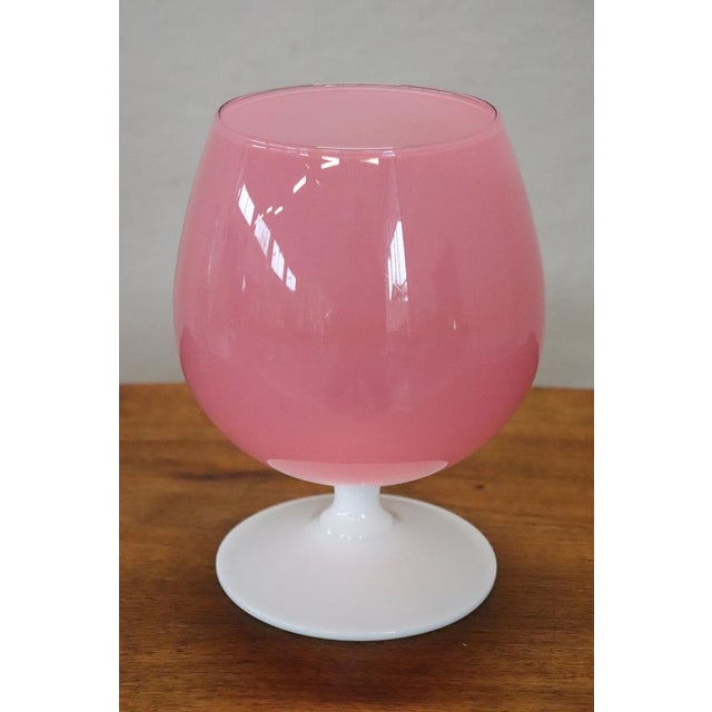 Italian Vase in Pink Murano Art Glass, 1960s For Sale - Image 6 of 8