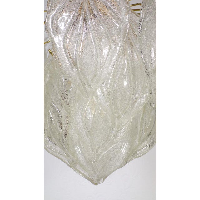 Novaresi Italian Artischoken Hanging Lamp in Brass and Murano Glass from Novaresi, 1970s For Sale - Image 4 of 17