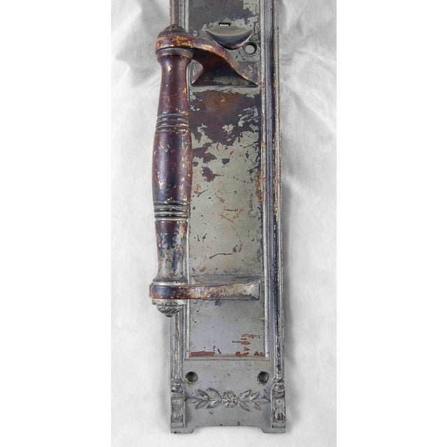 Antique Colonial 18 In. Wreath Entry Door Pull For Sale - Image 4 of 5