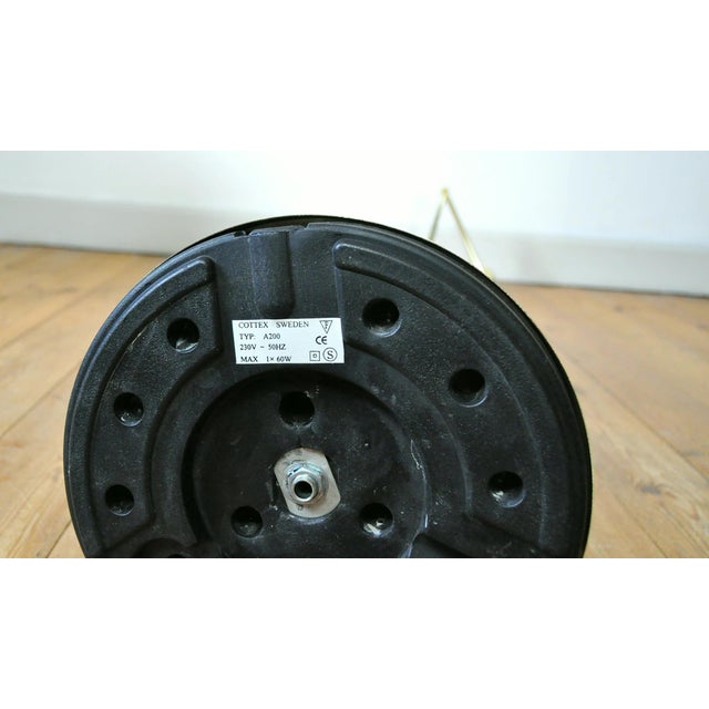 Swedish Adjustable Floor Lamp in Brass Plated Metal from Cottex, 1970s For Sale - Image 11 of 12