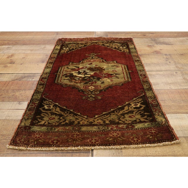 Textile Vintage Turkish Yastik Rug - 01'09 X 03'02 For Sale - Image 7 of 8