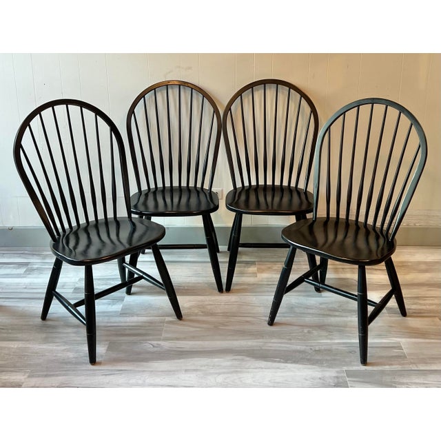 Ethan Allen Gilbert Windsor Side Chairs Set of 4 Chairish