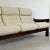 Beige 1970s Vintage Upholstered Mid-Century Modern 3-Seat Sofa For Sale - Image 8 of 11