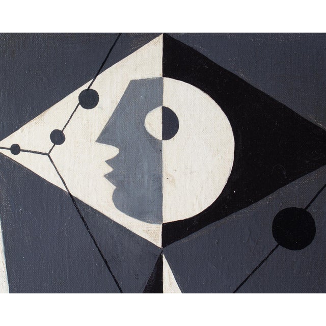 Abstract Oil on Canvas Painting by Charles Green Shaw For Sale In Indianapolis - Image 6 of 9