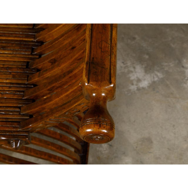Italian Renaissance Style Walnut Savonarola Folding Chair circa 1900 For Sale In Atlanta - Image 6 of 12