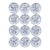 1950s Hand-Painted Weimar Germany Blue & White Oyster Plates | Complete Matched Grandmillenial Collection - Set of 12 For Sale