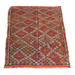 1920s Antique Turkish Kilim-Tribal Home Decor Cicim Kilim For Sale