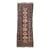 1930's Ancient Leshgi Star Design Navy Shirvan/Kuba Caucasian Runner Rug 3.9 X 10.9 For Sale