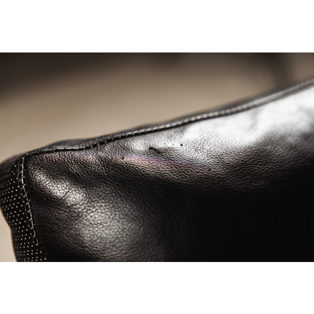 Diesis Chaise Lounge in Black Leather by Antonio Citterio and Paolo Nava for B&B Italia, 1980s For Sale - Image 14 of 16