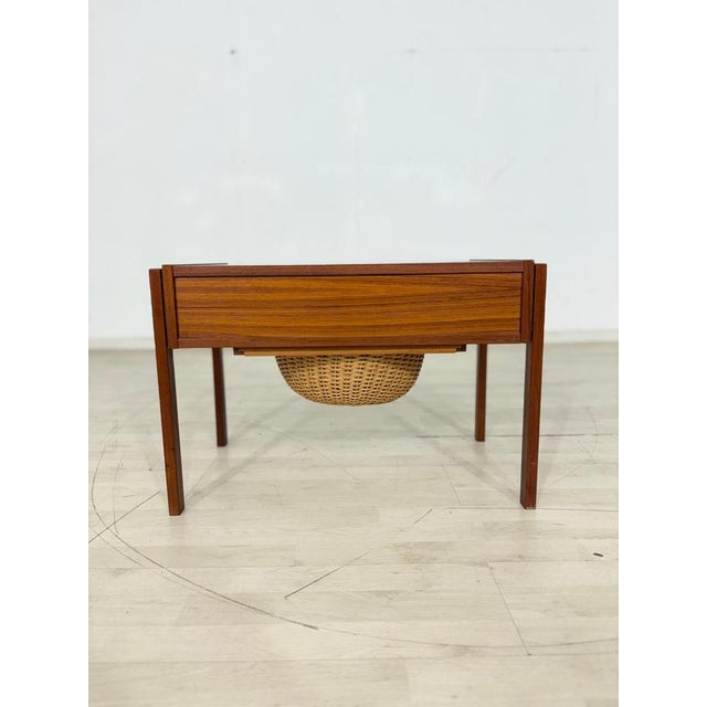 Mid-Century Teak Sewing Table, 1960s For Sale - Image 9 of 10