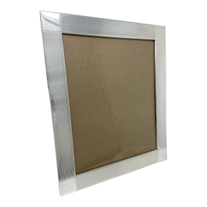 Large Silverplate Reeded Picture Frame -Made in England