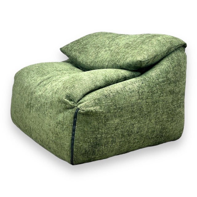 Vintage Green Plumy One-Seater Sofa Chair by Annie Hiéronimus for Ligne Roset For Sale - Image 17 of 17