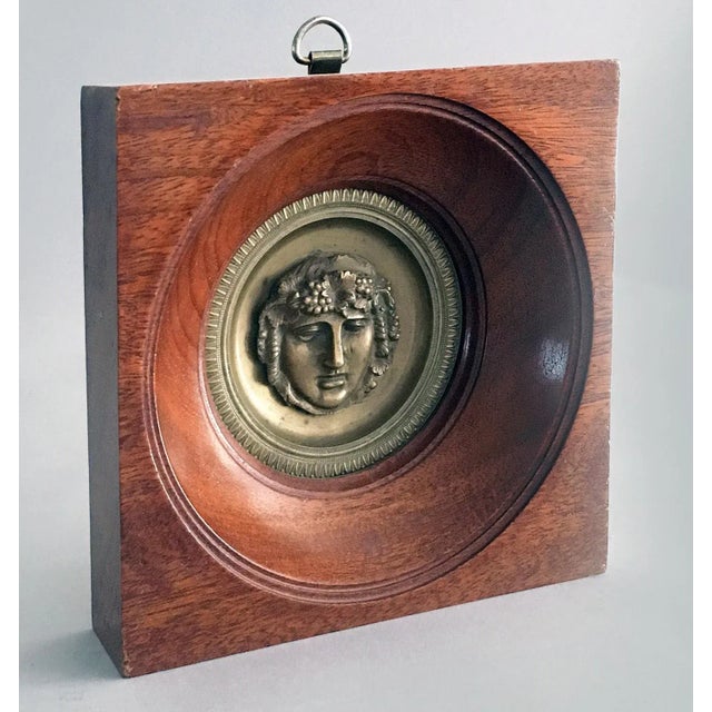 Neoclassical Bronze Plaque of Bacchus For Sale - Image 4 of 6