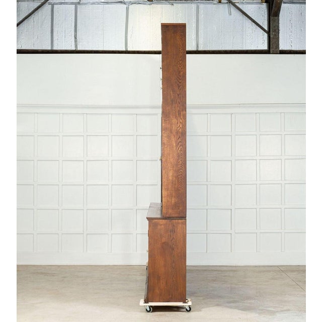 Oak Glazed Haberdashery Bookcase Cabinet, 1890 For Sale - Image 6 of 15