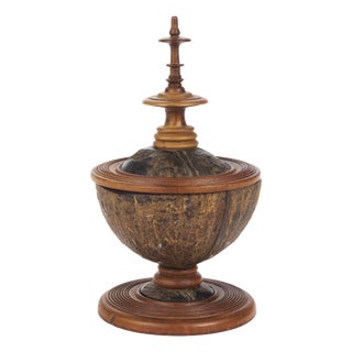 Kunstkammer Coconut Cup, 1800s, Wood & Coconut/Coir For Sale
