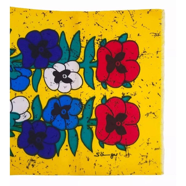 Mid-Century German Pop Art Screen Printed Wall Hanging by Traute Sänger, 1970s For Sale - Image 4 of 5