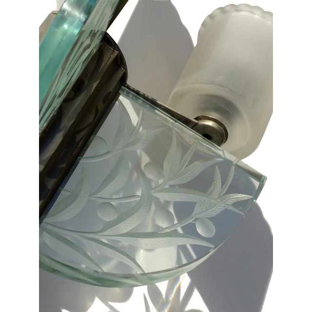 Blue Art Deco Madrid Wall Lamp by Renè Lalique, 1930s For Sale - Image 8 of 10