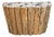 Petrified Wood Top Organic Teak Console Table For Sale
