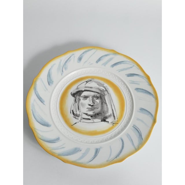 Lorenzo Magnificent Wall Plate by Guarnier for Ginori For Sale - Image 4 of 13