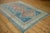 Sky Blue 1950s Vintage Caucasian Pomegranate Medallion Wool Carpet For Sale - Image 8 of 10