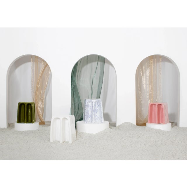 Contemporary Chouchou Rose Stool by Pulpo For Sale - Image 3 of 6