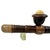 The image shows an antique Chinese smoking implement, an opium pipe, dated to the early Republican period. The stem is...