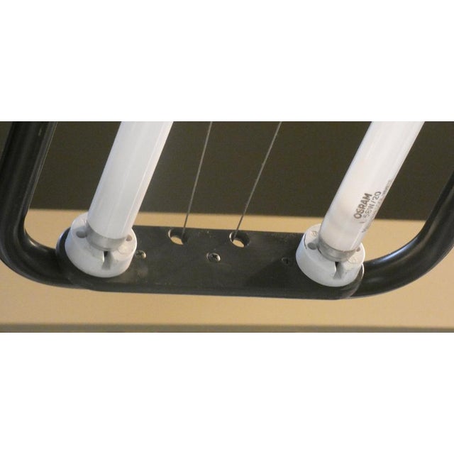 Black Fluorescent Wall Lamp from Zerbetto, 1980s For Sale - Image 8 of 15
