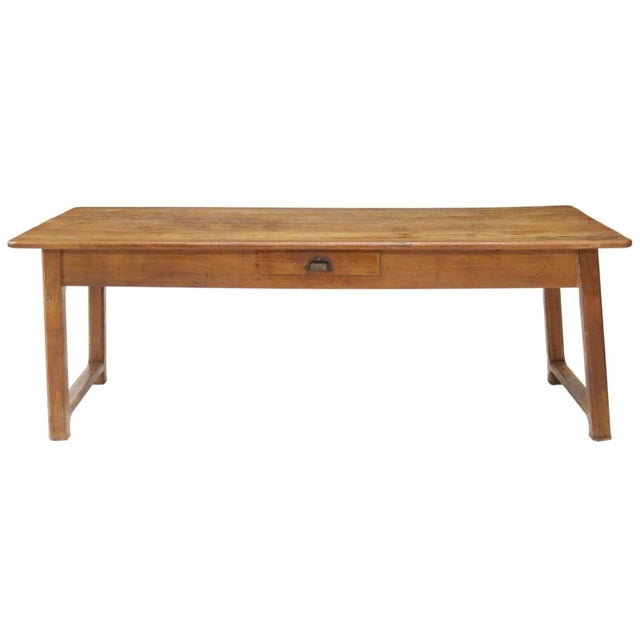 Farmhouse Antique French Provincial Fruitwood Farmhouse Table For Sale - Image 3 of 12