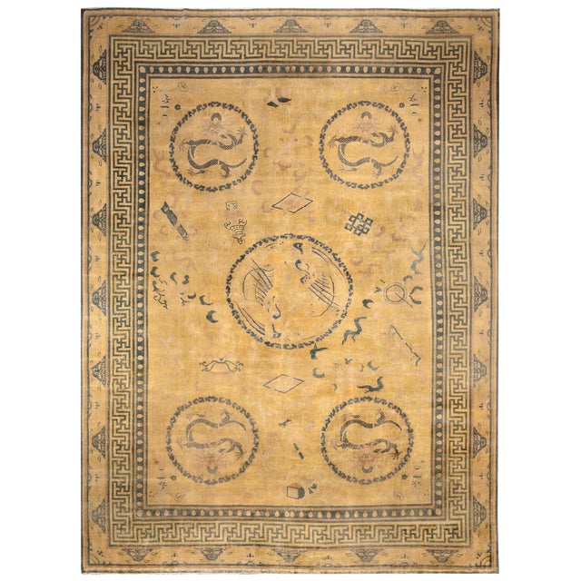 Doris Leslie Blau Monumental 1920s Chinese Rug For Sale