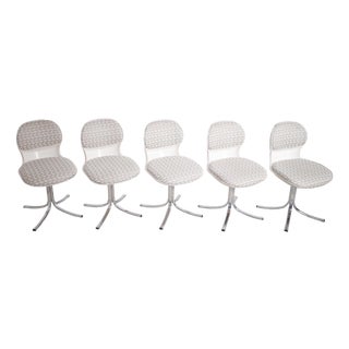 Space Age Chairs and Dining Table by Stoll Giroflex for Herman Miller, 1970s, Set of 6 For Sale