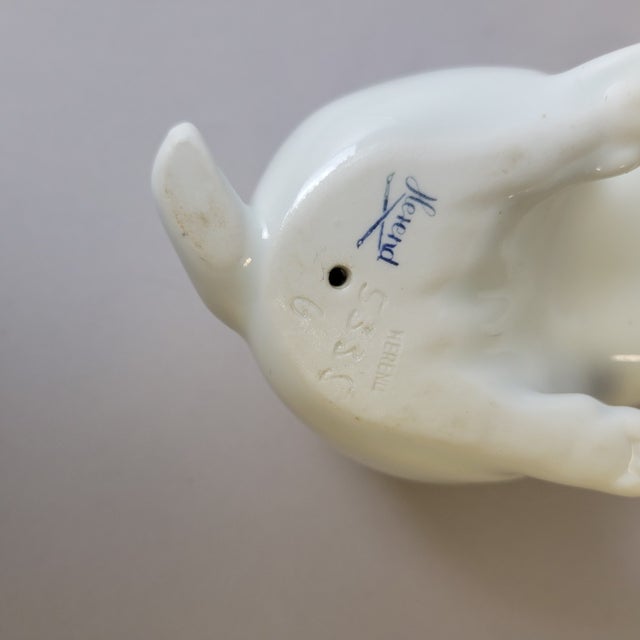 Vintage Herend White Rabbit Figurine, Hungary For Sale - Image 10 of 10