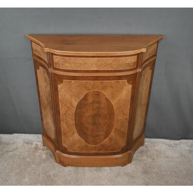 Marquetry Console Table in Mahogany For Sale - Image 3 of 12