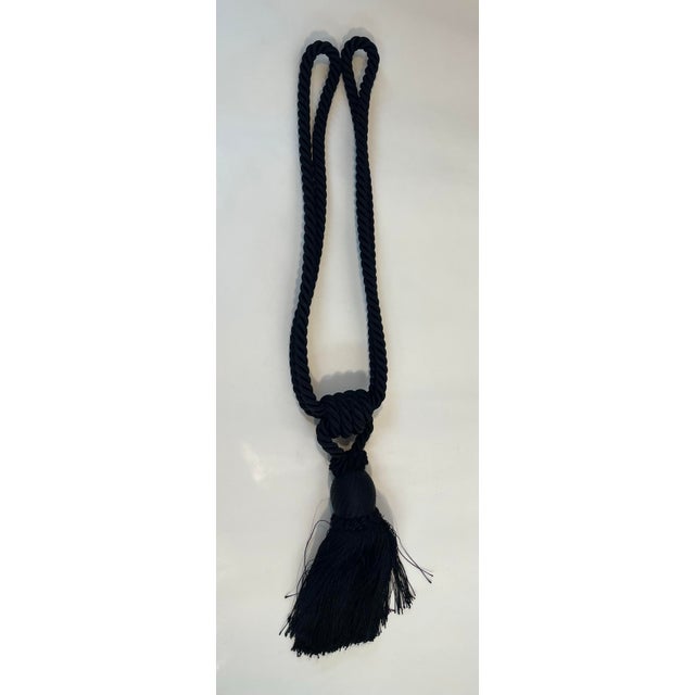 Vintage Black Tassel Tie Back For Sale - Image 4 of 4