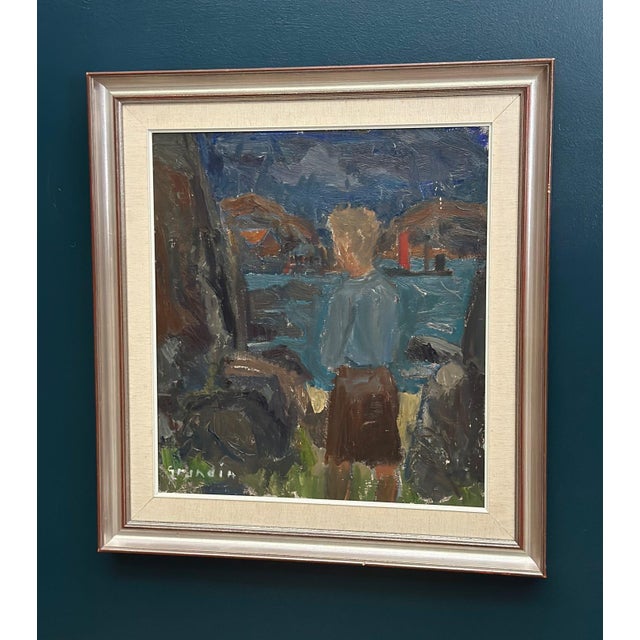 Svan Grandin, Figure, 1960s, Oil Painting on Canvas, Framed For Sale - Image 10 of 18