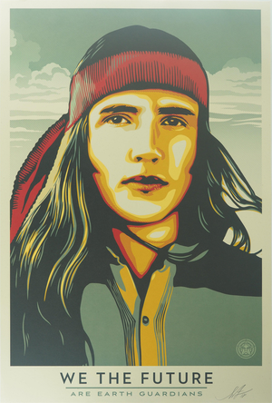 Shepard Fairey, We the future (Are Earth guardians), Lithograph