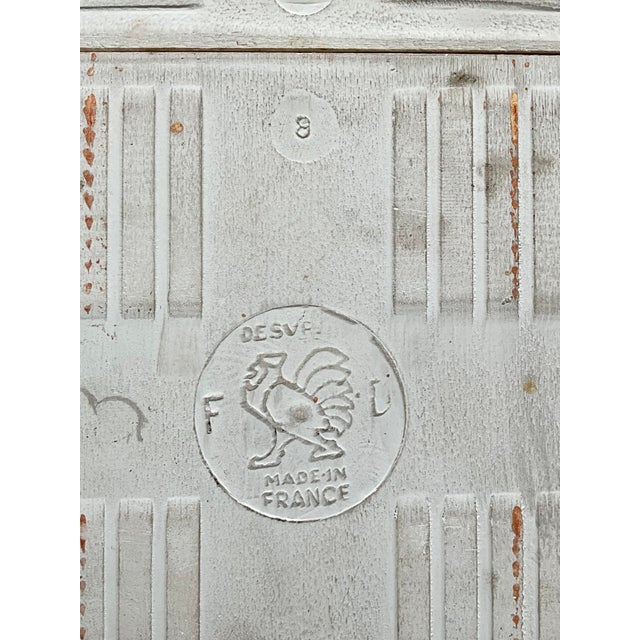 Red French Religious Ceramic Diptych by Frab, 1950s For Sale - Image 8 of 9