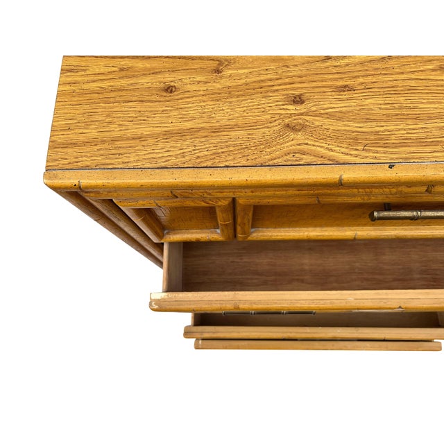 Lea Faux Bamboo Rattan Dresser High Chest Drawers Chairish