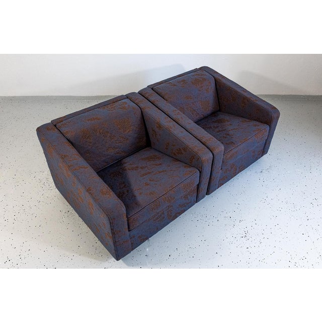 1970s Vintage Geometric Armchairs from ZFM, Poland, 1970s, Set of 2 For Sale - Image 5 of 16