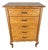 Vintage French Louis XVI Chest of 5 Drawers For Sale