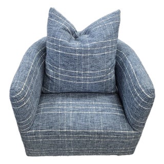Cr Laine Fabric Swivel Chair For Sale