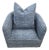 Cr Laine Fabric Swivel Chair For Sale