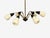1960s Sputnik Style, Chandelier, Brass, Enameled Metal, Glass For Sale In New York - Image 6 of 10