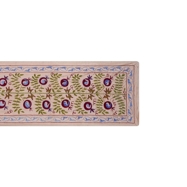 1960s Long Suzani Embroidery Runner For Sale - Image 5 of 11