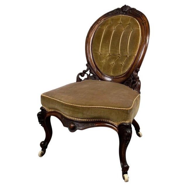 19th Century Victorian Walnut Armchair For Sale - Image 11 of 13