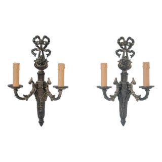 Antique Wall Lamps, France, 1890, Set of 2 For Sale