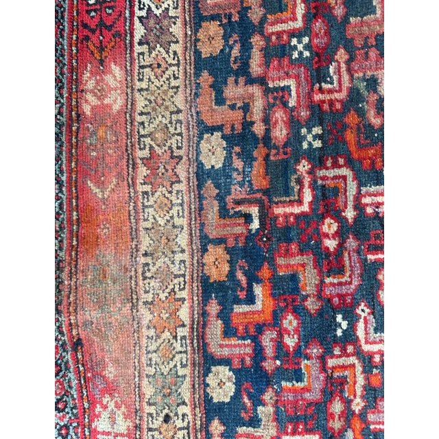 Antique Distressed Malayer Rug, 1890s For Sale - Image 10 of 16
