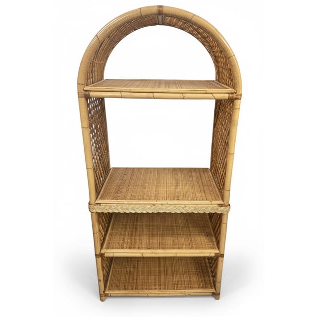 This versatile piece offers four levels of storage (three shelves plus the base), each beautifully finished with woven...